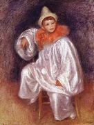Pierre Renoir White Pierrot Spain oil painting reproduction